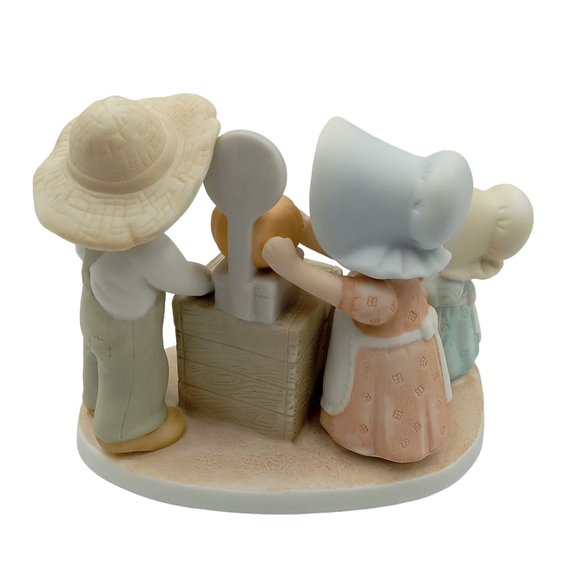 Home Interiors Homco Circle Of Friends Figurine Pumpkin Time Masterpiece Farmers - Picture 3 of 11